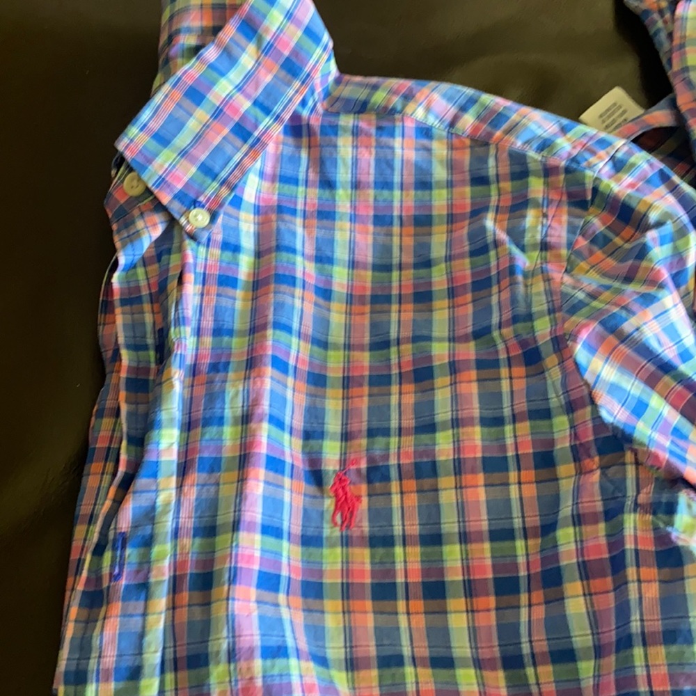 Ralph Lauren plaid dress shirt.